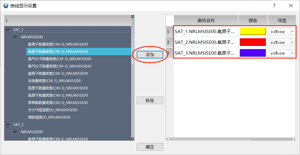 图16-10 曲线显示设置